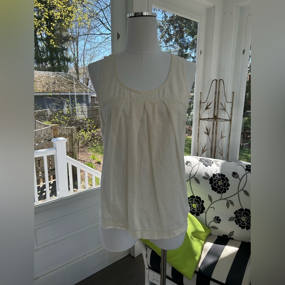 Anthropologie Edme & Esyllte Cream Sleeveless Top